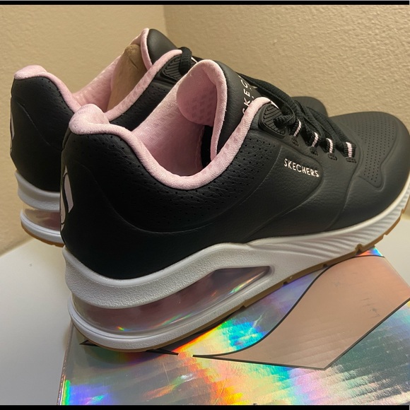 💕Skechers UNO 2 black and pink Sneakers size 6 NEW - Picture 6 of 7